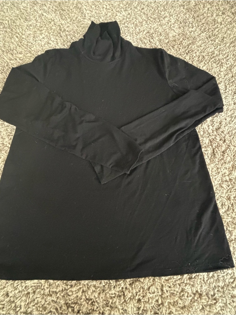 Eileen Fisher Black Long Sleeve Turtleneck Top